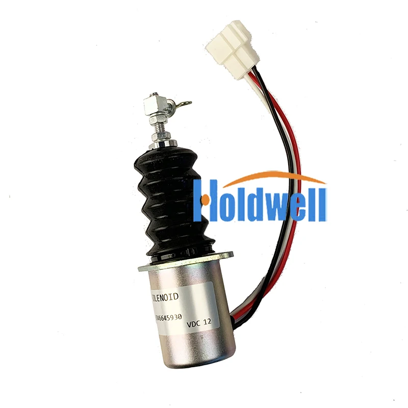 Holdwell 12V Электромагнит отключения подачи топлива 119629 66801 для двигателя Yanmar