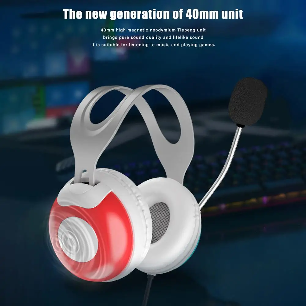 2020 NEW Wired Gaming Headphones 3 5mm Stereo Game Headset With Mic Voice Control For Switch PS4 PC Laptop Phone Computer Gamer