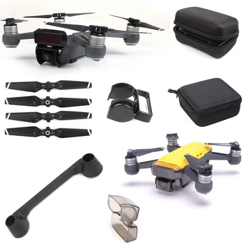 

For DJI Spark Drone Bag Box Remote Controller Bag Lens Cap Sunshade Joystick Propeller Prop Protector for DJI Spark Accessories