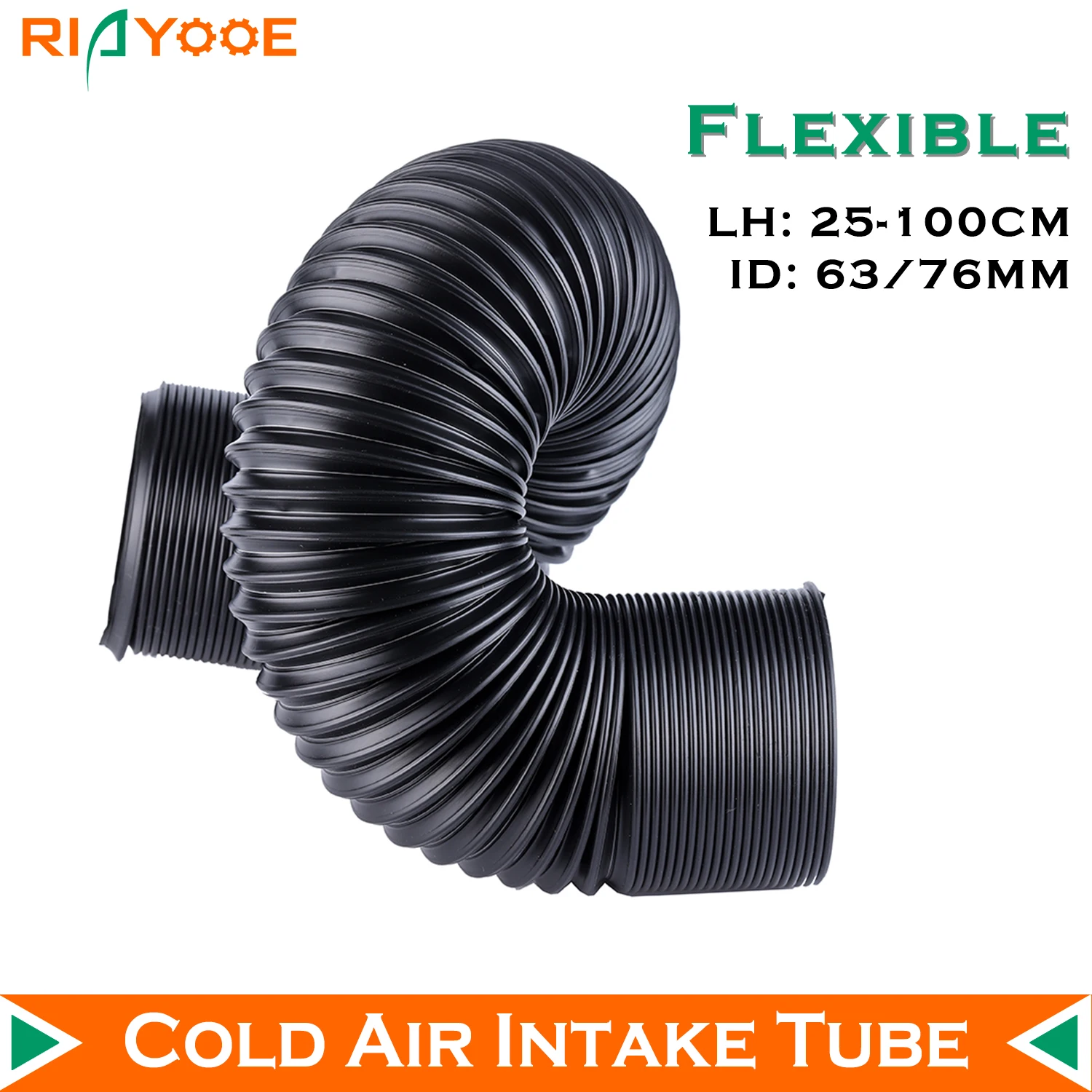 Car Cold Air Intake Tube Kit 2.5inch 3inch Flexible Air Inlet Duct Pipe System 63mm 76mm Universal