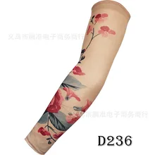 Нарукавник с татуировкой 10-combination стиль татуировка рука безболезненный большой цветок рука Social Person Arm to Cover