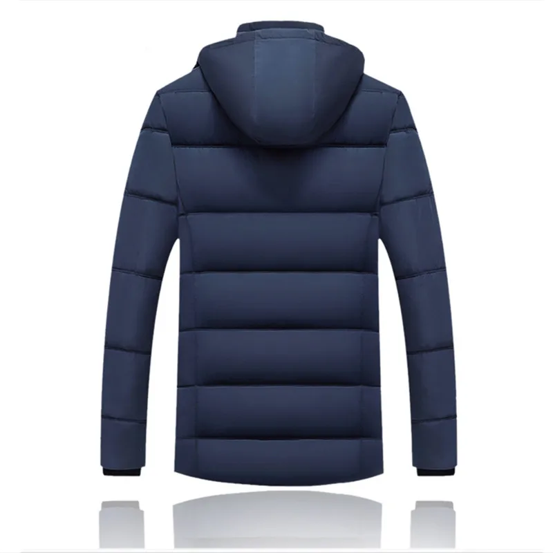 Skup New Arrival męska kurtka modna kurtka zagęścić ciepłe zimowe odzież marki na co dzień mężczyzna kurtka z kapturem wiatrówka znosić rozmiar XL 4XL