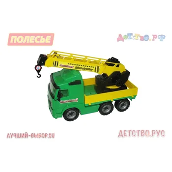

"Volvo", a car-crane with a swivel platform (in the grid),