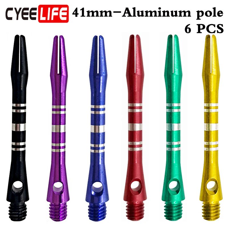 CyeeLife 6pcs soft hard aluminum dart shaft darts accessories anti