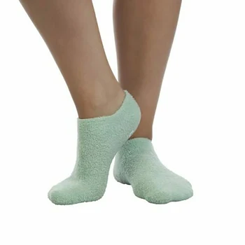 

1 Pair Green Moisturizing Whitening Exfoliating Foot Mask Gloves Spa Gel Socks Hand Mask Feet Care Tool Beauty Cotton Socks