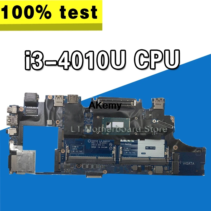 

YMDG4 0YMDG4 CN-0YMDG4 VAZ50 LA-9431P w i3-4010U CPU for Dell Latitude E7240 Laptop PC Notebook Motherboard Mainboard