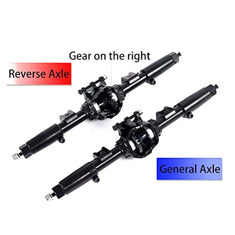 Aluminum Reverse Front and Rear Axle for 1:10 Axial SCX10 RC Model Crawler Car Spare Parts