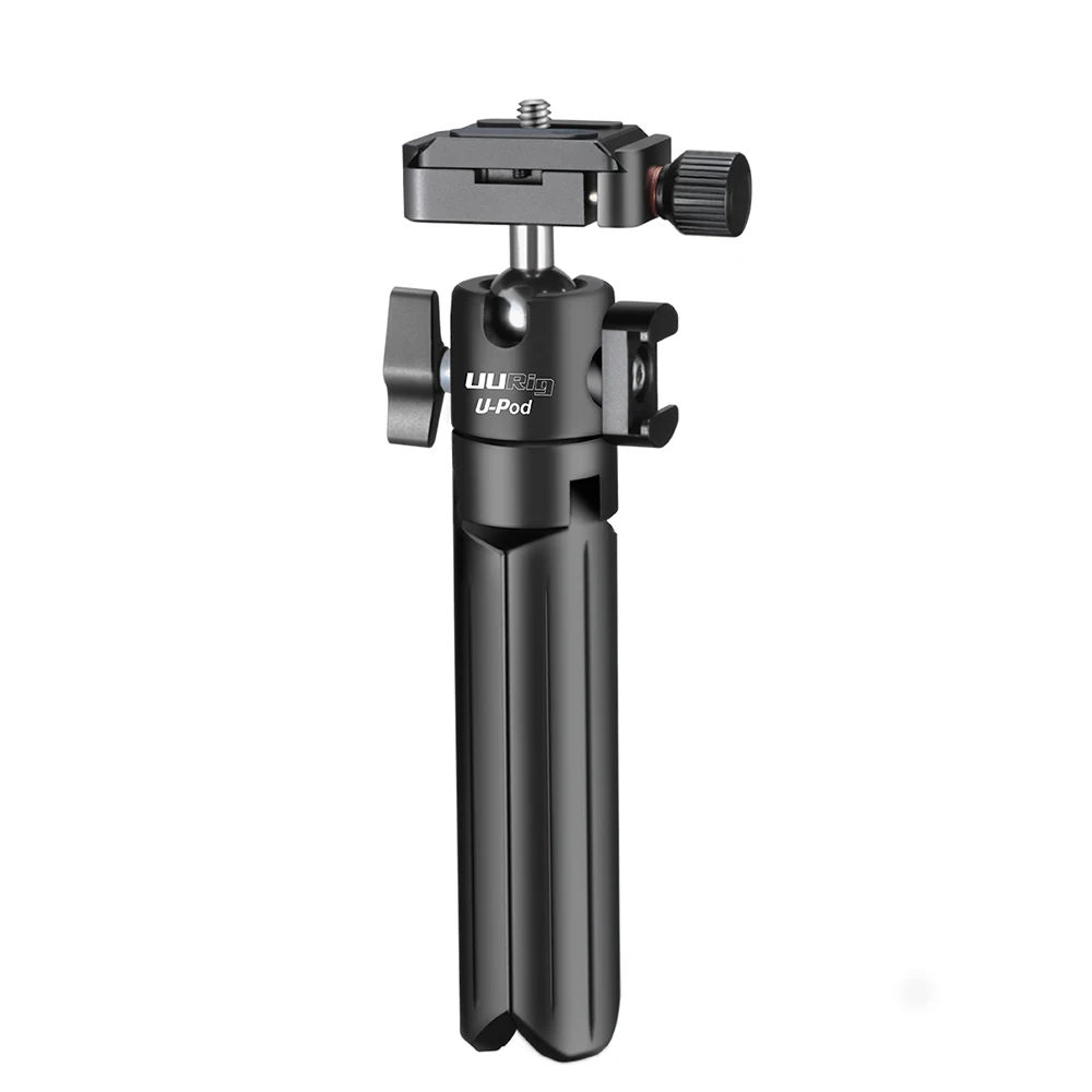 UURig алюминиевый штатив для камеры Vlog с быстроразъемной пластиной Acra Холодный башмак для sony Canon GoPro смартфон с микрофоном светодиодный светильник