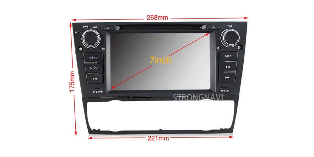 Discount IPS DSP Car Multimedia player Android 9 4+64G GPS navigation radio Stereo  For bmw e90 E91 E92 FM Radio wifi BT 3