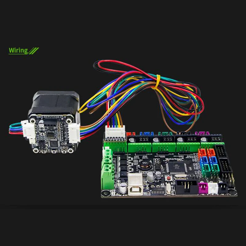 Makerbase 3D печать замкнутый контур шагового двигателя NEMA17 MKS SERVO42 разработан Makerbase, который предотвращает потерю шагов с OLED D