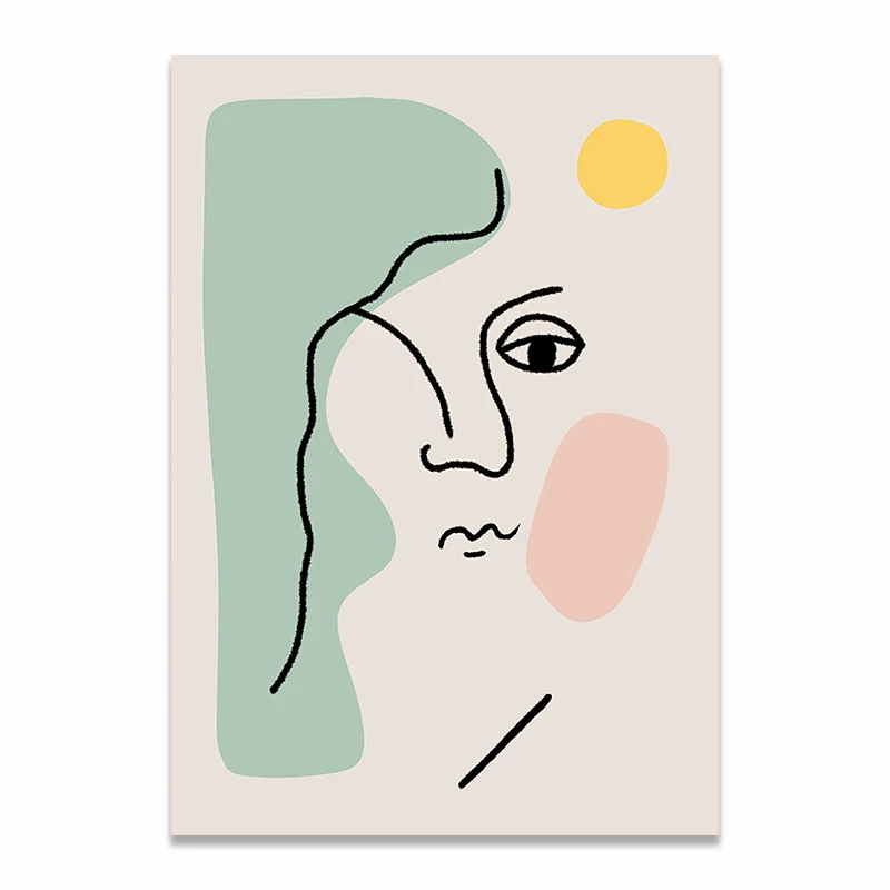 F NHDARC холст печати ARC00834 Matisse светильник Роскошные Ретро Винтаж простые штрихи настенные картины плакаты гостиная домашний декор - Цвет: F