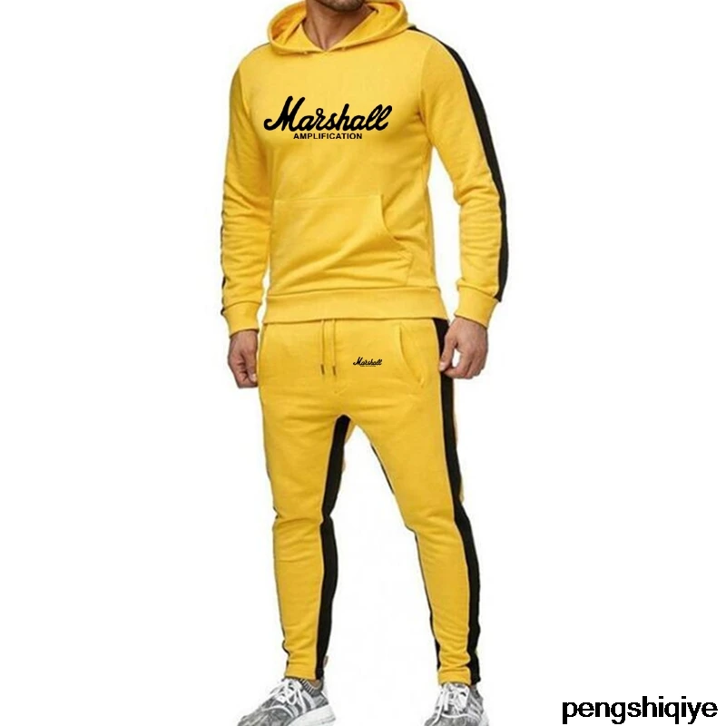 LEXAHO Herren Jogginganzug Wolf Print - Hoodie + Hose Set Mit 3D Druck