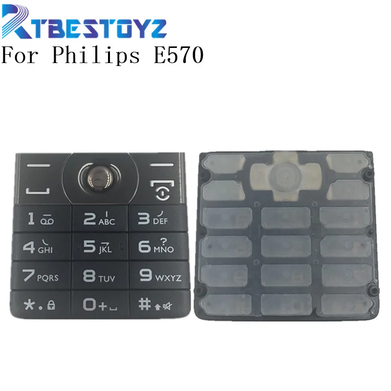 

RTBESTOYZ Original Keypads For Philips E570 Cellphone key Button For Xenium CTE570 Mobile Phone Keypad
