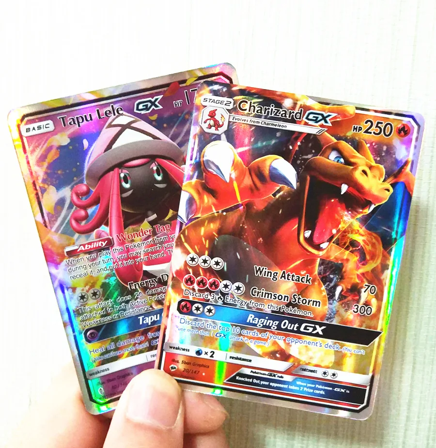 200pcs Pokemon Gx Mega Shining Trading Cards Game For Kids By