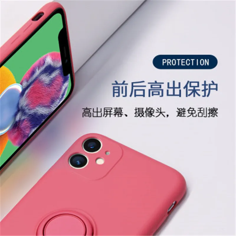 Мягкий жидкий силиконовый чехол для телефона iPhone 11 12 mini Pro Max XS X XR 7 8 6 6S Plus SE 2020