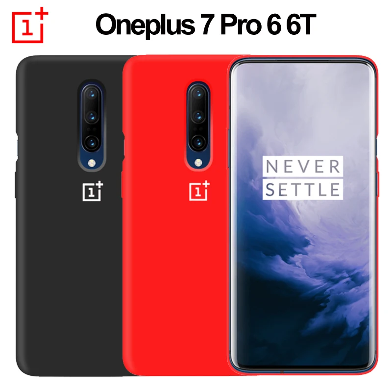 

OnePlus 7 Pro Case Original Liquid Silicone Soft Shockproof Back Case OnePlus 6 6T 7 Pro Case Full Protection Phone Cover Fundas