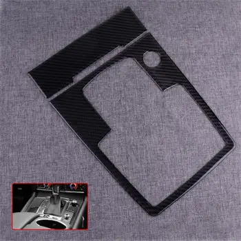 

CITALL 2Pcs Carbon Fiber Gear Shift Cigarette Lighter Panel Cover Trim Fit For Audi Q7 2008 2009 2010 2011 2012 2013 2014 2015