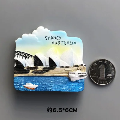 sydney opera Всемирное здание страны сувениры для туристов магнит на холодильник Чешский Римский США Берлинский Италия Франция Сиднейский Египет Малайзия Дубай - Color: sydney opera