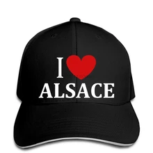 Бейсбольная кепка с принтом, мужская бейсбольная кепка I love alsace, Женская бейсбольная Кепка snapback, остроконечная Кепка