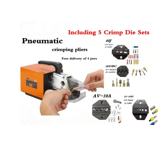 

FASEN FEK-AM-10 High Quality Pneumatic Type Crimping Machine Air Crimper for Different Terminals Cable tools Wire Crimp Tool