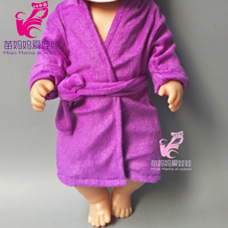 doll clothes for Baby doll Bathrobes clothes for 18 inch doll Nightgown