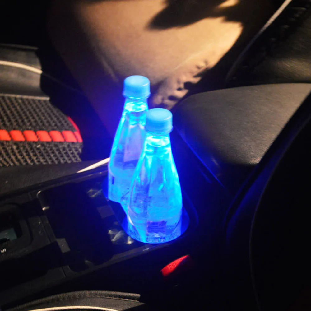 Luminous LED Car Cup Holder Coaster for Chevrolet Malibu with 7 Colors RGB  Lights USB Charging Energr Saving Anti Slip Cup Pad - AliExpress