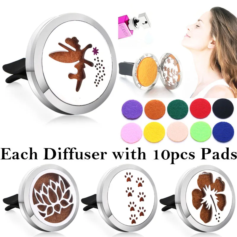 New Car Aromatherapy Diffuser Lockets Pendants Essential Oil Perfume Aroma Necklace Pendant Air Freshener | Украшения и