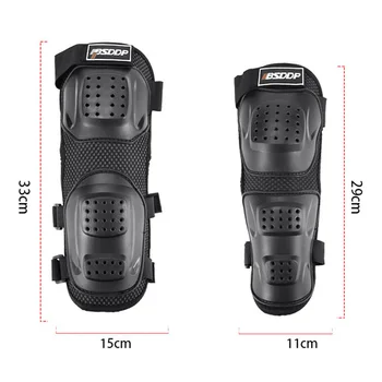 

Motorcycle Knee pads Bicycles Black Shatter-resistant Elbow Protector Adjustable
