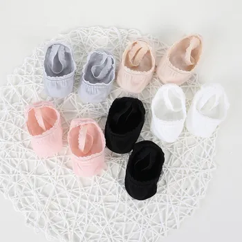 

Newborn Kids Socks Cotton Meias Soft baby Girls Short Socks Causal Lace Inside Solid Ankle Anti Slip Socks HOOLER