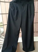 Pantalones lisos de pierna ancha para mujer, Pantalones largos de alta calidad, informales y sencillos, primavera y otoño, 2021