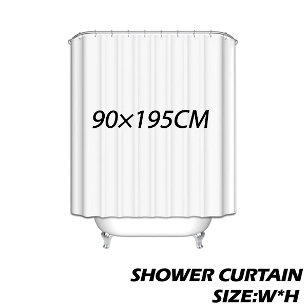 Curtain-90X195CM Деардом занавеска для душа сложенный книжный дизайн двери ткань занавеска для душа декор для ванной комнаты - Цвет: Curtain-90X195CM