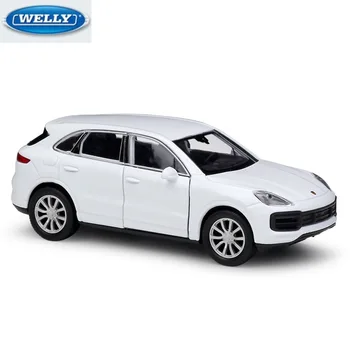 

WELLY Diecasts & Toy Vehicles 1:36 PORSC Cayenne Turbo Simulation Alloy Car Model Pull Back Car Collection Toy Gifts for Kids