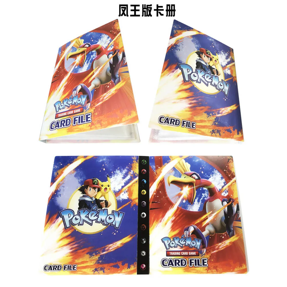 240pcs Cards Holder Album Toys For Novelty Gift Large Capacity Pokemon Cards Book Album Book Top Loaded List Playing Card BC0230 (4)