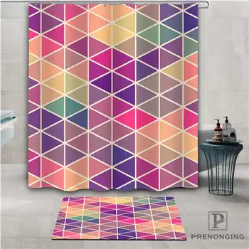 

Custom colorful (1) Waterproof Shower Curtain Doormat Home Bath Bathroom Polyester Fabric Multi Sizes#2019-01-12-291