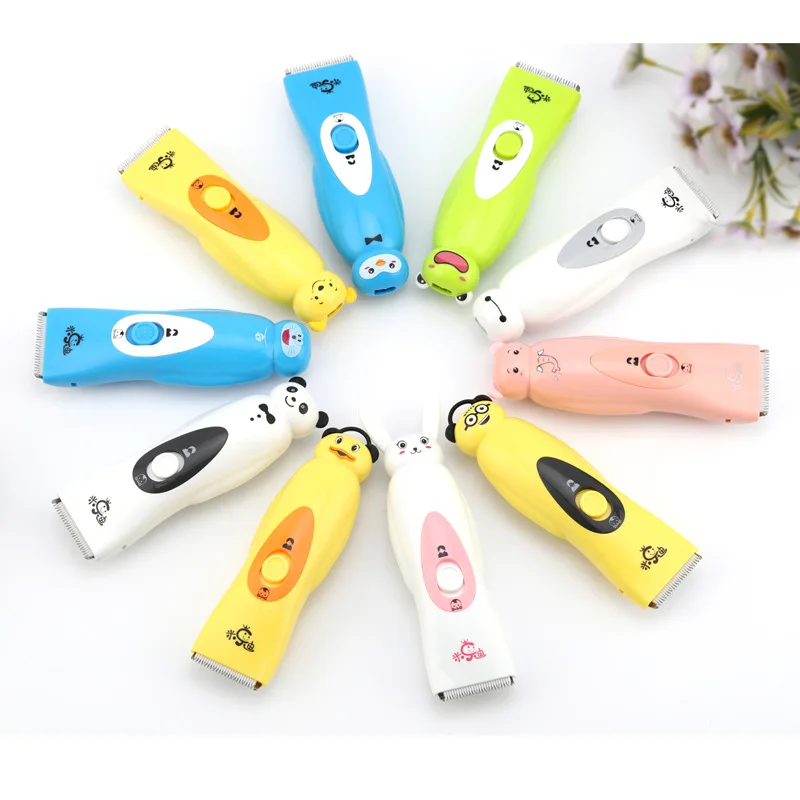 

Fully Washable Cartoon USB Rechargeable Hair Clipper Maternal And Child Supplies Infant Electric Hair Clippers Children Hair Sci