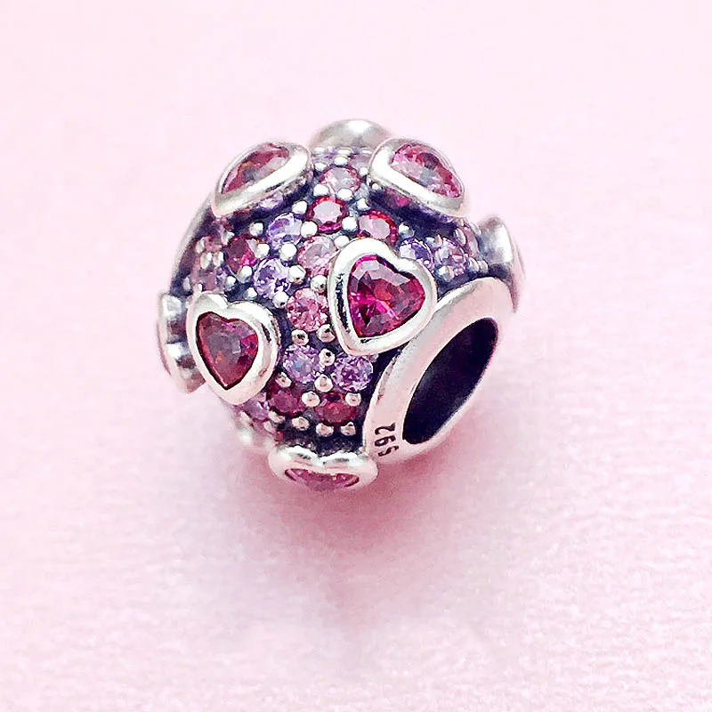 Взрыв любви и поцелуя еще два сердца замок ваше обещание Шарм Подходит Pandora