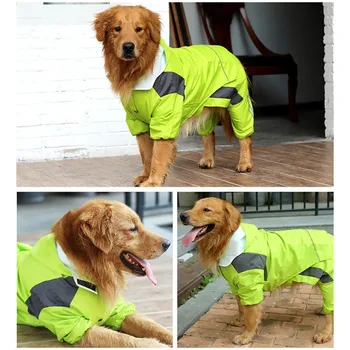 

Snow-proof Pet Dog Raincoat Large Dogs Straps Four Legs Cold Resistant Waterproof All Seasons Yağmurluk Labrador Capa De Chuva