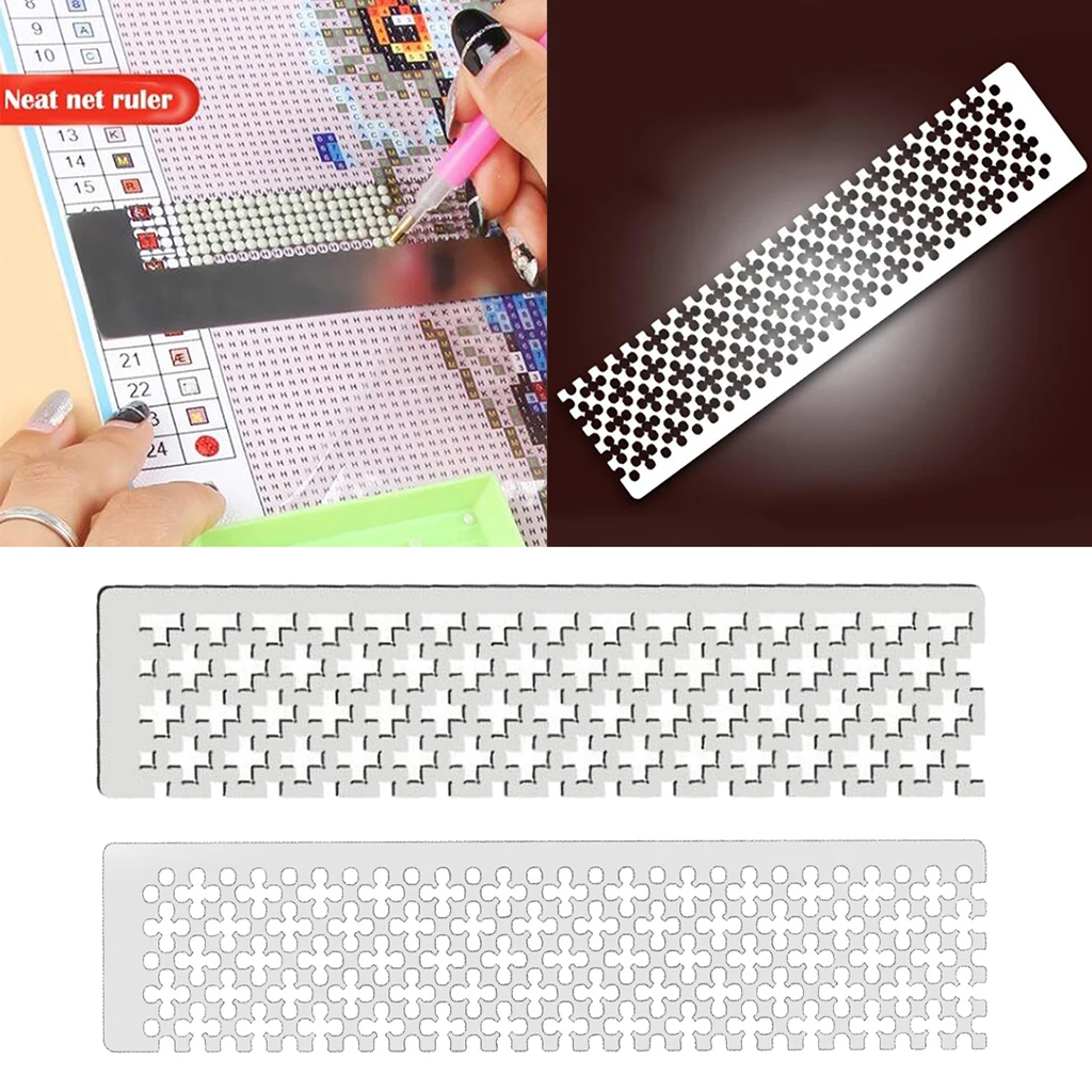 5D Diamond Painting Tool Ruler Aligning DIY Cross Embroidery Ruler