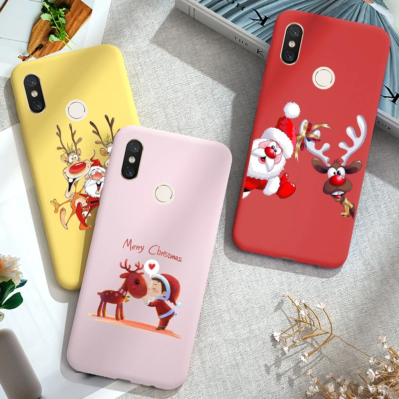 Мягкий чехол для Xiaomi Mi A3 8 A2 Lite 9T Poco F2 Pro Redmi 6 6A 5 Plus Note 5A Рождественский