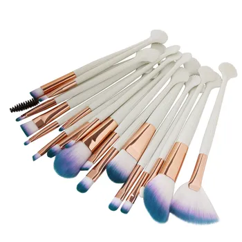 

20Pcs Professional Makeup Brushes Set Foundation Eyeshadow Soft Synthetic Hair Brushes Kits LDO99