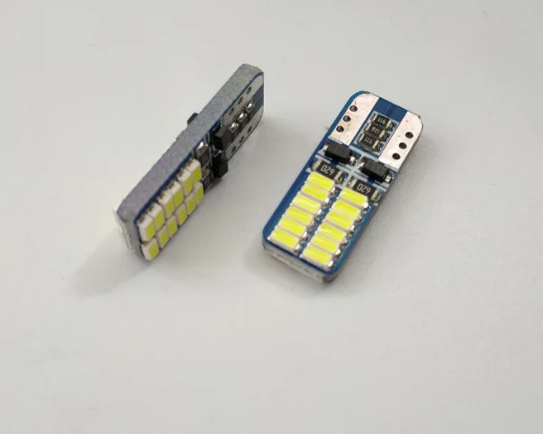 

Non-Polar T10-3014-24smd Decoding Width Lamp 24led License Plate Light Compartment Light Modified Car Dome Light