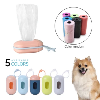 

1 Pcs Practical Pet Dog Poop Bag Dispenser Waste Garbage Holder Dispensers + Poop Bags Set Pets Dogs Trash Cleaning Supplies