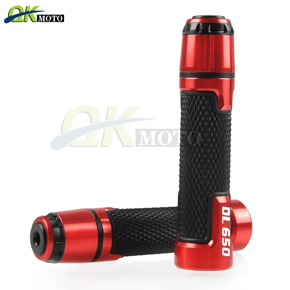 Аксессуары для мотоциклов 7/8 ''22 мм CNC алюминиевые ручки и ручки бар ручки Конец слайдер крышка вилка подходит для Suzuki DL 650 dl650 DL650