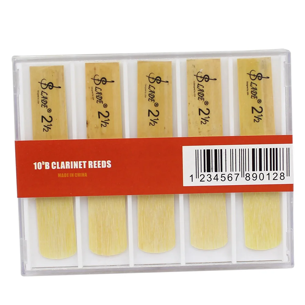 Lade 10 шт. Reed Strength 2,5 2-1/2 тростниковый бамбук для традиционных bB Аксессуары для кларнета