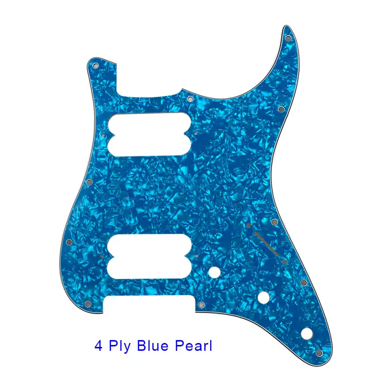 Pleroo Guitar Parts - For FD  US 11 Mounting Screw Hole Standard Start Player HH Guitar pickguard Double pickup screw hole