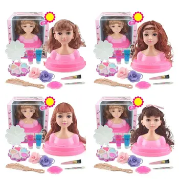 

Fashion Makeup Doll Girl Play Every Toy Set Gift Box Girls Learn To Dress Up Hair Braid