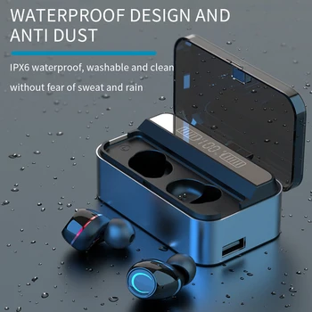 

TWS G09 Bluetooth V5.0 Earphone True Wireless Earbuds Binaural Touch Sport Waterproof Stereo Gaming Headset with Charging Box