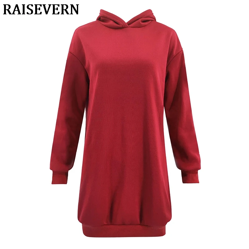Hoodie Sweatshirts Women Hoody Solid Casual Loose Hoodies Jumper Sweats Fashion Streetwear Hoodie Dress