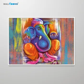 

Oil painting handmade painting pictures for home elephant poster paintings on the wall decoracion hogar moderno (dropshipping)