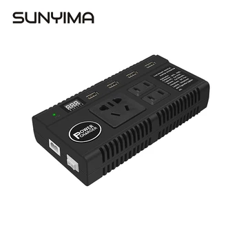 

SUNYIMA Pure Sine Wave Inverter DC12V 24V to AC110-220V 120W 5A Car Inverter High Power Connector With Flashlight For DIY